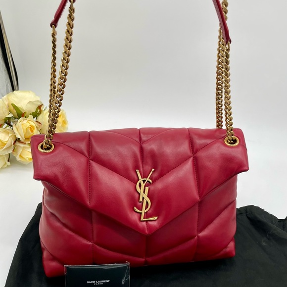 Women’s Ysl, medium LouLou puffer shoulder bag made in Italy - Picture 15 of 16